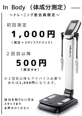 トレーニング室 インフォメーション|沼津市総合体育館